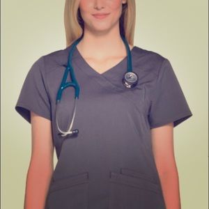 Lot of 2 Scrubstar M stretch scrub tops nurse top